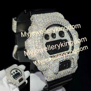 Reloj de Diamantes Mossinate con Caja de Silicona Negra Personalizable, Resistente al Agua para Hombre, Regalo de Joyería y para Fiestas, Disponible a Buen Precio - Product Image 4