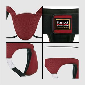OMIKA INTERNATIONAL Protège-entrejambe de boxe professionnel unisexe - Protection en cuir résistant aux chocs pour MMA, mousse haute densité, logo personnalisé - Product Image 3