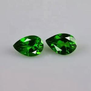 ลูกแพร์แบบไดออปไซด์โครเมียมธรรมชาติขนาด3X5มม. ถึง5x8มม. เครื่องประดับอัญมณีแบบ DIY ทำมือที่กำลังมาแรง2025 - Product Image 1