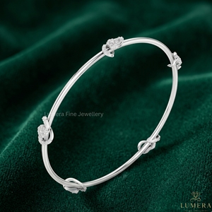 Brazalete Minimalista de Lujo con Racimo de Diamantes para Mujer, Certificado IGI, Chapado en Rodio, Joyería Personalizada, Oro de 9KT/10KT/14KT/18KT - Product Image 3