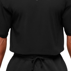 Camiseta Deportiva Oversize para Hombre, Ajuste Holgado, Transpirable, para Gimnasio y Entrenamiento, Color Negro Asfalto Gris - Product Image 6