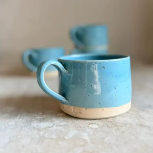 Tasse à expresso élégante en céramique avec glaçure ciel étoilé, design discret, poignée robuste, rétention de chaleur, pour cuisine moderne - Product Image 1