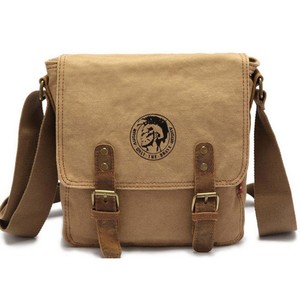 Bolsos Elegantes para Hombre, Bolsos de Mensajero de Lona de Gran Tamaño con Patrón Sólido y Logotipo, Creación Navrit - Product Image 1