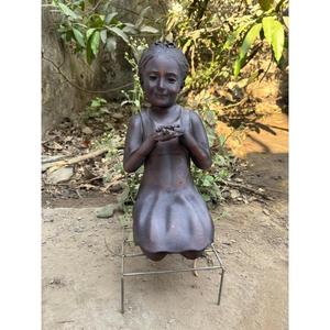 Estatua de Bronce de Niña Hecha a Mano, Tamaño Real, Figura Decorativa para Jardín, Suministros de Decoración para Eventos, Venta al Por Mayor - Product Image 5