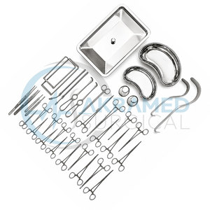 Juego de 38 Instrumentos Quirúrgicos para Apendicectomía y Hernia, Acero Inoxidable, Kit de Cirugía General, Certificado CE, Reutilizable - Product Image 4