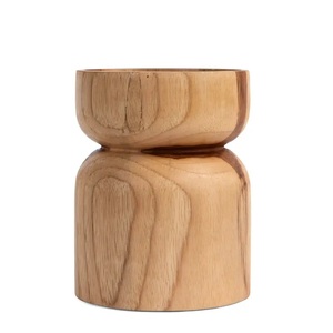 Modern Rustic Wooden <b>Candle</b> Holder Decorative Solid Wood <b>Candle</b> Stand <b>Set</b> - Product Image 4