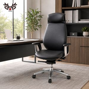 360 Degree New Black Ergonomic Modern Lift Swivel Fabric Executive Office <b>Chair</b> Aluminum Frame Ladder Back Tilting Steel Legs - Product Image 4