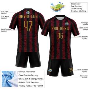 OEM Sublimated 100% Polyester Athletic Jersey Set Wholesale Team Uniform <b>Custom</b> Training Shorts Club Sportswear Apparel Wear Set - Product Image 4