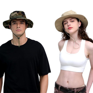 Sombrero de Pescador de Ala Ancha con Bordado Personalizado, Protección UV, para Viajes al Aire Libre, Casual, Moda Urbana - Product Image 2