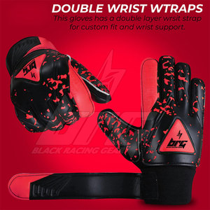 Gants de gardien de but de football professionnels du fabricant, paume en latex haute adhérence, gants de gardien de but de football personnalisés, protection des doigts sur mesure - Product Image 3