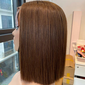 Peluca de cabello vietnamita liso sedoso súper doblemente trenzado marrón para mujer, de alta calidad, precio de fábrica al por mayor - Product Image 5