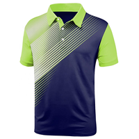T-shirt décontracté à manches courtes en polyester tricoté, col en V, coupe ajustée, imprimé par sublimation 3D, personnalisable pour hommes (OEM/ODM)