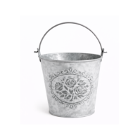 Pot Bunga Taman Logam Rustic Prancis Gaya Vintage untuk Meja Pernikahan