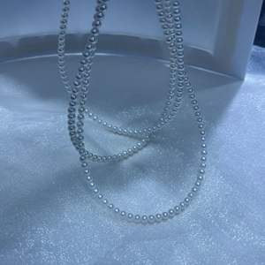 Collier de perles d'eau douce naturelles Zhuji 3-4 mm, presque parfait, chaîne de perles en argent S925, extrêmement brillant, sans défaut - Product Image 1