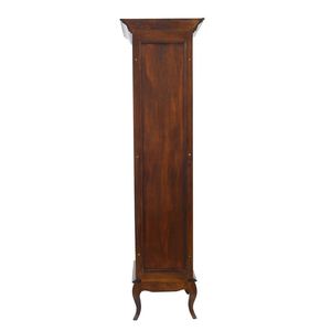 Traditional Antique Solid Mahogany Wood Single Door <b>Cabinet</b> with 3 Shelves Raised Panel Door for Hotel and Living Room <b>Storage</b> - Product Image 5