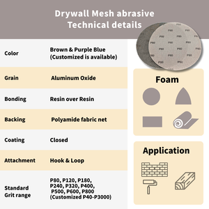 Factory Hot Sales <b>9</b> Inch Dustless Sanding Revolution: Polyamide Mesh Abrasive - Product Image 2