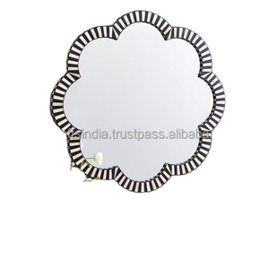 Marco de espejo con incrustaciones de hueso de alta calidad de India, accesorios decorativos de pared de diseño Retro para uso doméstico - Product Image 1
