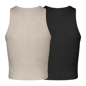 Débardeur uni pour femme, coupe ajustée, décontracté, idéal pour l'été – Vente en gros - Product Image 3