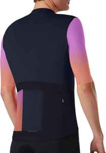 Top Quality Cycling Jersey Shorts Sleeves <b>Road</b> Bicycle Zipper Pocket Lightweight Digital Print Race Fit Jersey - Product Image 4