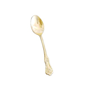 Stainless Steel Spoon Eco-Friendly HOT SELLING Cutlery Selandia Rattan Salad Server <b>Set</b> of 2 Dishwasher Safe Made in India - Product Image 1