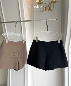 RTS Coshe Paul Shorts Hot Shorts Elegantes Cintura Alta Seda/Algodón Secado Rápido Transpirable Minimalista Mujeres Oficina Ropa Casual - Product Image 5