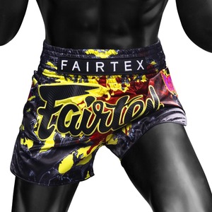 กางเกงมวยไทย Fairtex ลายพิมพ์แบบ Sublimation ทรง Regular Fit สำหรับผู้ชาย ชุดกีฬาศิลปะการต่อสู้แบบผสมผสาน ขนาดผู้ใหญ่ กางเกงมวยไทยแบบสั่งทำ - Product Image 3