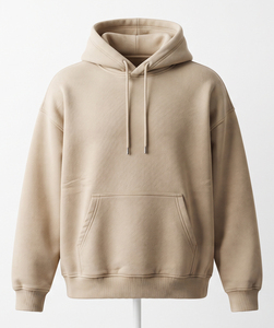 Custom Printed Polyester/Cotton 350g Heavyweight <b>Oversized</b> Pullover <b>Hoodie</b> <b>for</b> <b>Men</b> Silk Screen Printing-OEM ODM Manufacturer - Product Image 3