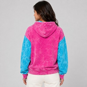 Sudadera con Capucha Extra Grande para Mujer, Lavado Ácido, Felpa Ecológica, Ofrece un Ajuste Relajado, Calidez Acogedora, Estilo Urbano Vintage - Product Image 4
