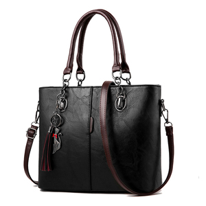 AZORES SPORTS Ensemble de sacs à main de luxe pour femme en cuir de vachette, finition grainée douce, élégant, avec longues poignées, pochette pratique à fermeture éclair, pour l'extérieur - Product Image 5