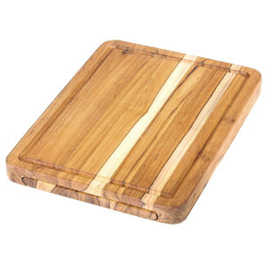 Planche à découper double face en bois d'acacia et marbre avec poignée pour la cuisine domestique, idéale pour couper les steaks et les fruits - Product Image 4
