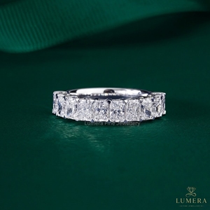 แหวนเพชรทรงเรเดียนท์คัท แหวนเพชร 1.7 กะรัต แหวนเพชรเรเดียนท์คัท แหวนเพชร VVS แหวนทอง 14k แหวนทอง 18k แหวนทอง 10k - Product Image 4