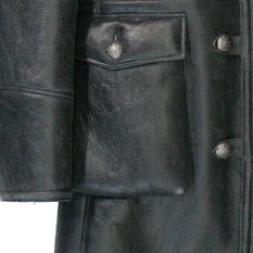 <b>Men's</b> Luxury Leather <b>Shearling</b> <b>Jacket</b> Genuine Fur Winter Coat Premium Aviator Warm Durable Stylish Outerwear Wear - Product Image 5