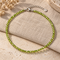 Collier de perles facettées rondes en pierre naturelle, bijoux faits à la main en pierres précieuses pour femmes et hommes, cadeau