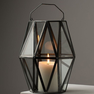 Farol Metálico Rústico Estilo Granja con Atractivo Vintage, Resistente al Calor, para Jardín, Patio, Balcón, Decoración de Bodas - Product Image 3