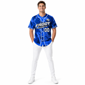 Maillot de baseball personnalisé sublimé en gros – Uniforme d'équipe respirant pour homme, chemise de sport sur mesure à boutons, impression intégrale pour softball - Product Image 3