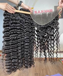 Cabello Humano Virgen Camboyano Más Vendido, Súper Ondulado, Rizo Natural Suelto, 100% Cutícula Alineada, Sin Productos Químicos Procesados, Sin Enredos - Product Image 3