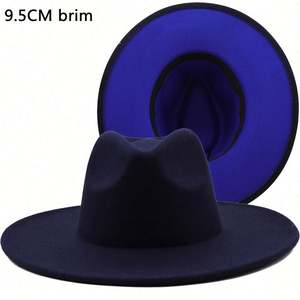Sombreros Fedora de Moda Casual de Dos Tonos con Ala de 9.5cm para Otoño e Invierno, Venta al por Mayor, para Hombres y Mujeres - Product Image 3