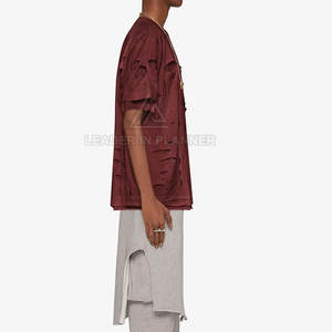 เสื้อยืดพิมพ์ลายโลโก้ออกแบบได้ตามต้องการเสื้อยืดใส่เป็นทุกข์ขนาดพลัสไซส์ - Product Image 5