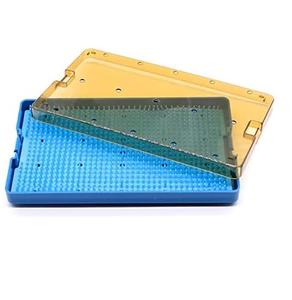 Kit d'instruments chirurgicaux ophtalmiques de haute qualité en acier inoxydable et titane bleu, comprenant un porte-aiguille, des ciseaux et des pinces pour microchirurgie - Product Image 3