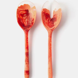 Cuchara de Resina de Lujo con Acabado Artístico Brillante para Vajilla de Cocina, Servir Ensaladas, Remover, Apta para Lavavajillas, Elegante para Regalo - Product Image 1