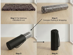 Matelas en mousse haute densité – Lit roulable à soutien confortable, compressé sous vide - Product Image 2