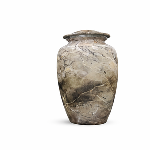 Elegant <b>Pastel</b> Marble Effect Metal Urn for Ashes Premium Adult Cremation Urn for Home Memorial Display and Lasting Remembrance - Product Image 2