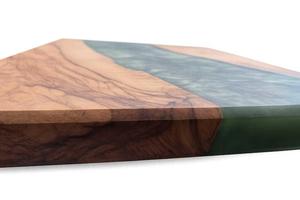 Planche à découper rectangulaire en acacia faite à la main, planche à découper de cuisine de qualité supérieure, durable, épaisseur 1,2 cm, passe au lave-vaisselle, préparation alimentaire, service - Product Image 2