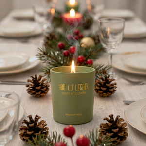 Bougie en boîte cadeau pour fête prénuptiale - Orange, cire de soja pure, style moderne - Product Image 2