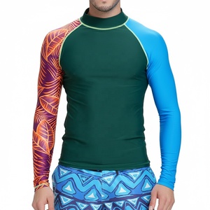 เสื้อรัดรูปแขนยาวสำหรับผู้ชาย ลายชนเผ่า สีน้ำตาลและสีเบจ ป้องกันรังสียูวี สำหรับกีฬา BJJ MMA และกีฬากลางแจ้งอื่นๆ - Product Image 6