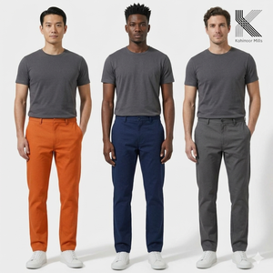 Pantalones de Lino y Algodón para Hombre, Estilo Panama, 345GSM, Estructurados, Casuales, OEM, ODM - Product Image 3