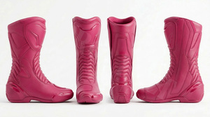 รองเท้าบูทขี่มอเตอร์ไซค์คุณภาพพรีเมียม กันน้ำ กันลื่น ป้องกันการกระแทก ระบายอากาศได้ดี ทนทาน ปลอดภัยสำหรับนักขี่ - Product Image 4