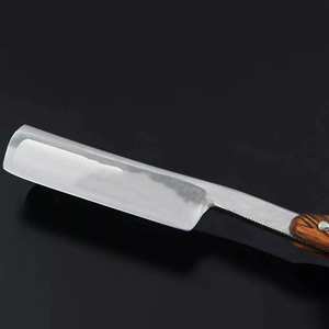 Maquinilla de afeitar clásica con mango de madera para el cuidado diario, con agarre cómodo, accesorio de belleza. - Product Image 6