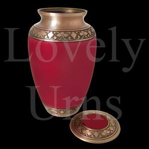 Urnas funerarias color rojo cereza al por mayor en 3 tamaños, medianas para adultos, contenedor para cenizas conmemorativas. - Product Image 4
