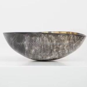Buffalo Horn Bowl una pieza de conversación para cualquier habitación de su hogar, oficina, restaurante, Ágata - Product Image 1